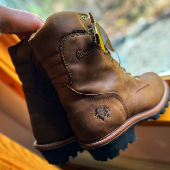 -NWT- CHIPPEWA SUPER DNA 9" WATERPROOF STEEL TOE INSULATED LOGGERS - Picture 5 of 10